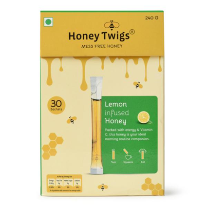 Honey Twigs Lemon Infused Honey 240G Box
