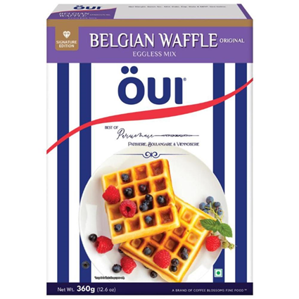 Oui Belgian Waffle Eggless Mix 360G Box
