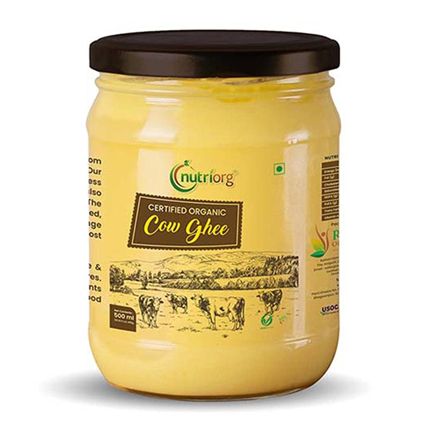 Nutriorg Organic Cow Ghee, 500Ml Jar