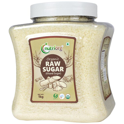 Nutriorg Organic Raw Sugarkhand 1Kg Jar