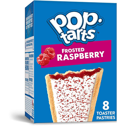 KelloggS Poptarts Frosted Raspberry Brown Sugar Cinnamon 384 Box