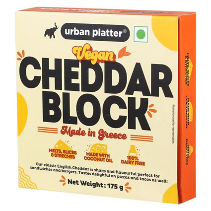 Urban Platter Vegan Cheddar Cheese 175G Pouch