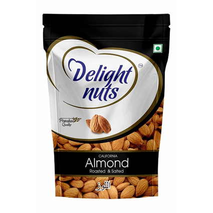 Delight Nuts California Almonds, 200G Pouch