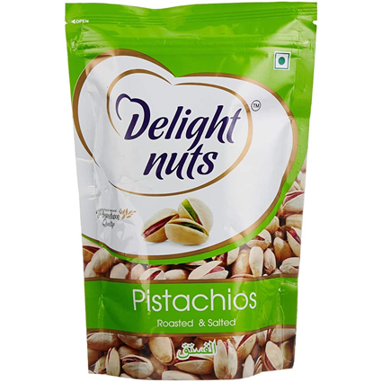 Delight Pistachios Roasted & Salted Nuts, 200G Pouch