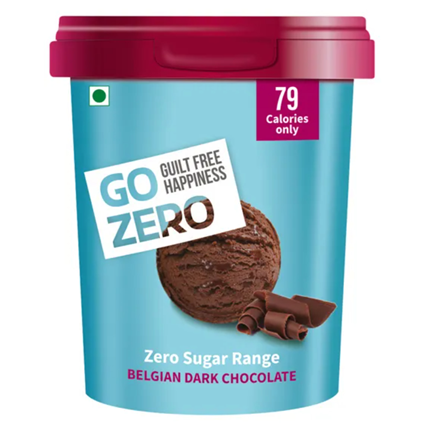 Go Zero Sugar Belgian Dark Chocolate 500Ml Cup