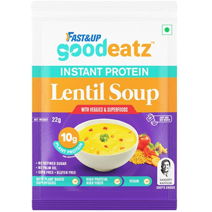 Fast&Up Goodeatz Instant Protein Lentil Soup 22G Pouch