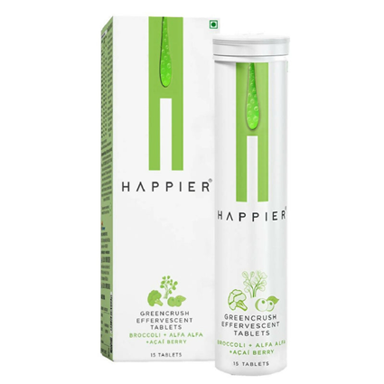 Happier Greencrush Effervesc 15 Tablet Tin