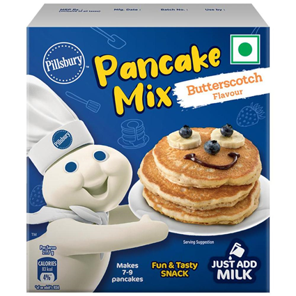 Pillsbury Pancake Mix Butterscotch Flavour 180G Box