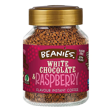 Beanies White Chocolate & Raspberry Coffee, 50G Bottle