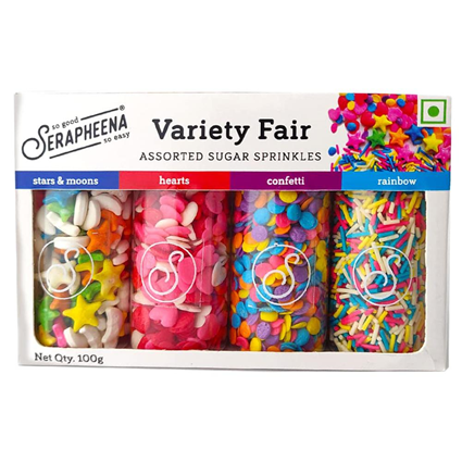 Serapheena Variety Fair Sugar Sprinkles, 100G Box