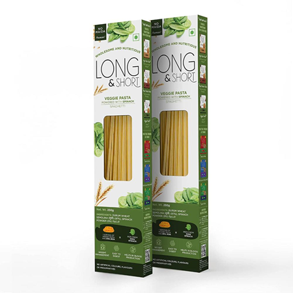 Long & Short Veg Spinach Spaghette 250G Box