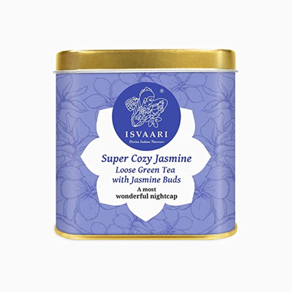 Isvaari Jasmine Green Tea Buds 50G Tin