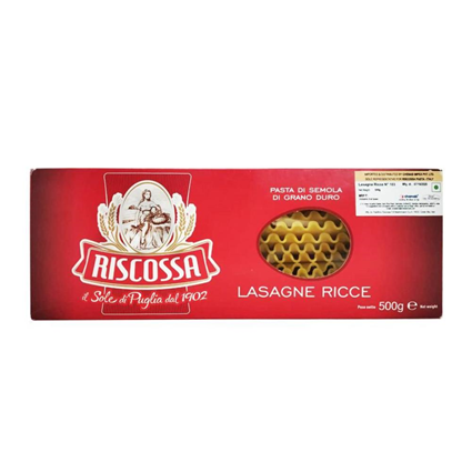 Riscossa Lasagne Ricce Pasta 500G Box
