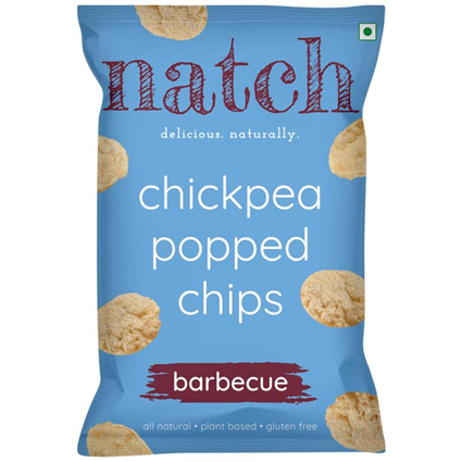 Natch Chickpea Popped Chips Barbecue, 55G Pouch