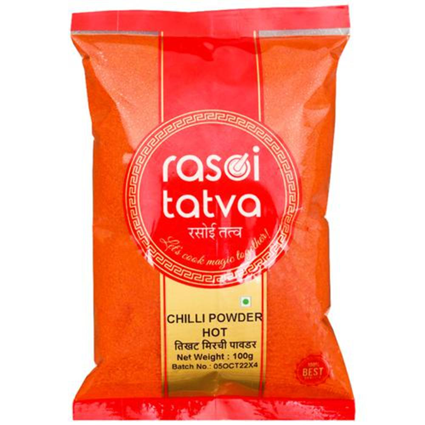 Rasoi Tatva Chilli Powder Hot 100G Pouch