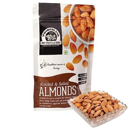 Top Nut Black Salted Almonds 100G Pouch