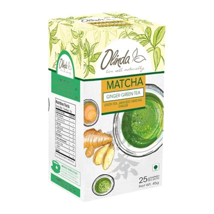 Olinda Matcha Ginger Green Tea 50G 25 Bags