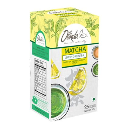 Olinda Matcha Lemon Green Tea, 50G 25 Bags