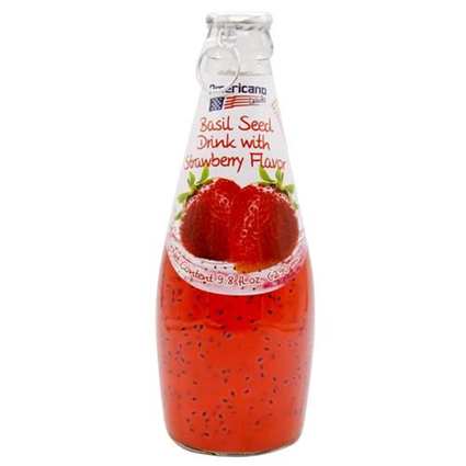 Americano Basil Seed Strawberry Drink 290Ml Bottle