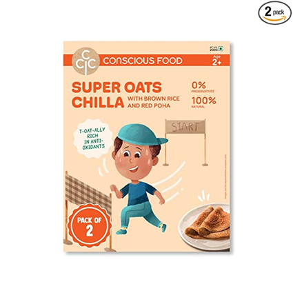 Conscious Food Super Oats Chilla Mix 400G Box