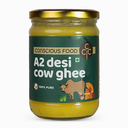 Concious Food Desi Cow Ghee, 500Ml Jar