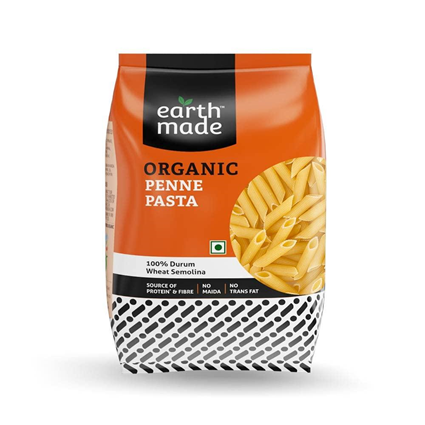 Earthmade Organic Penne Pasta 500G Pouch