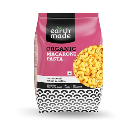 Earthmade Organic Macaroni Pasta 500G Pouch