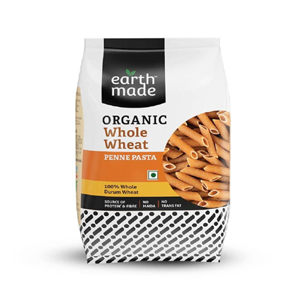 Earthmade Organic Wheat Penne Pasta 500G Pouch