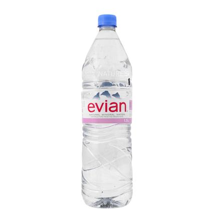 Evian Natural Mineral Water, 1.5L Bottle