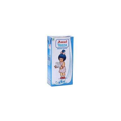 Amul Taaza Fresh Toned Milk, 200Ml Carton
