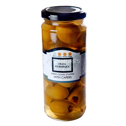 Hand Stuffed Olives with Capers - Olea Europaea