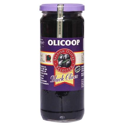 OLICOOP PITTED BLACK OLIVES 450G