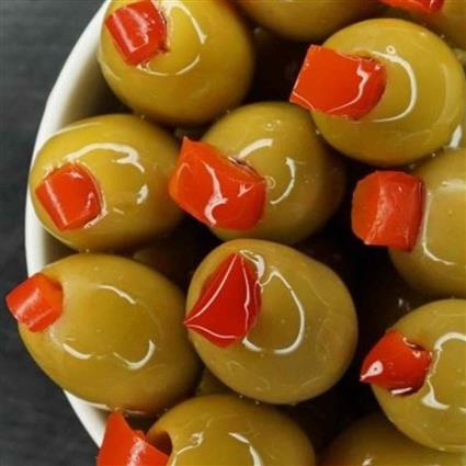 Pepper Stuffed Green Olives