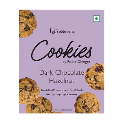 Le15 Patisserie Dark Chocolate Hazelnut Cookie 150G Box