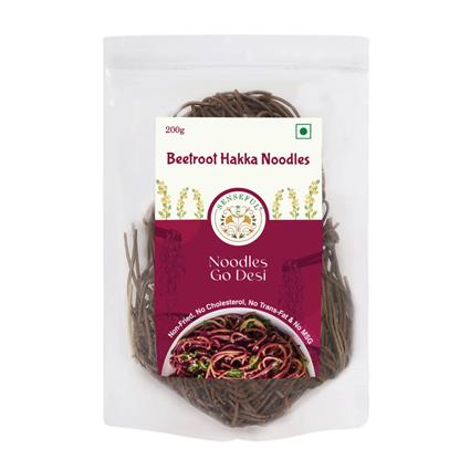 Senseful Beetroot Hakka Noodles - 200 Gm