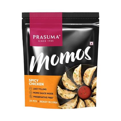 Prasuma Spicy Chicken Momos 24Pcs