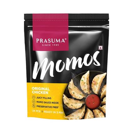 Prasuma Chicken Momos Original 24 Pcs