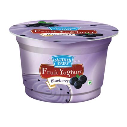 Mother Dairy Fruit Yoghurt Blueberry, 100G Cup