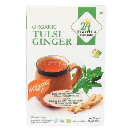 Tulsi Ginger Tea - 24 Mantra Organic
