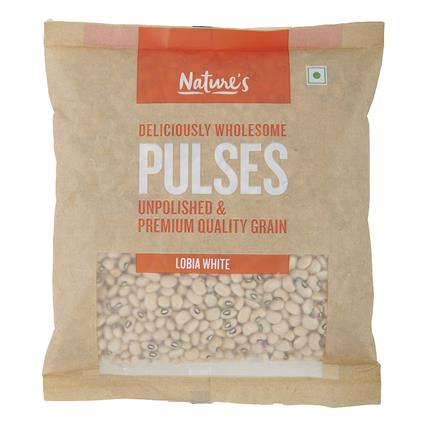 Natures White Lobia Beans 500G Pouch