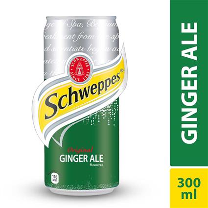 Schweppes Soda Original Ginger Ale, 300Ml Can