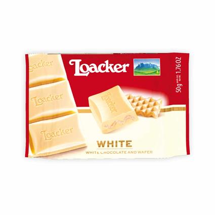 Loacker Classic White Chocolate Bar ,50G