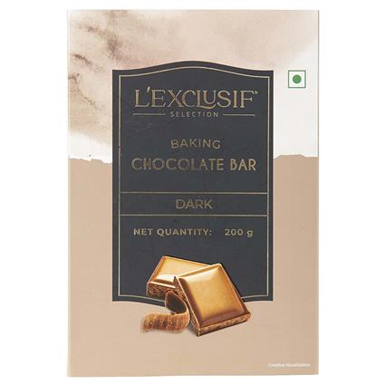 Lexclusif Baking Chocolate Bar Dark 200G Pouch