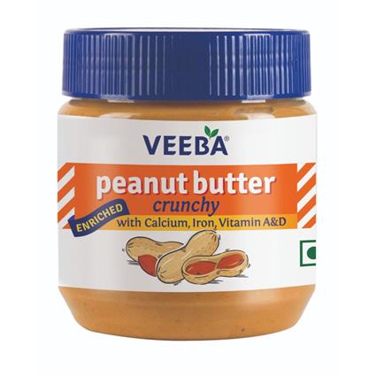 Veeba Peanut Butter Crunchy 340G Bottle