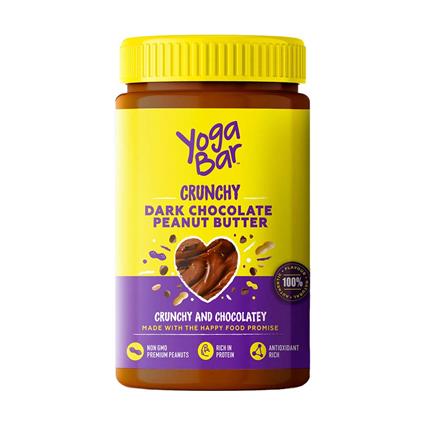Yoga Bar Crunchy Dark Chocolate Peanut Butter, 400G Jar