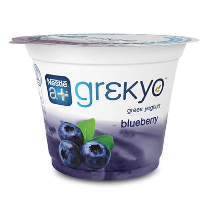Nestle A+ Grekyo Blueberry Greek Yogurt, 100G Cup