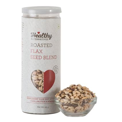 Healthy Alternatives Roasted Blended Mix With Flax Seeds, 125G Jar