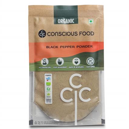 Conscious Food Organic Black Pepper Powder 50G Pouch