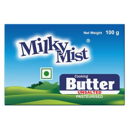 Milky Mist Cooking Butter Unsalted 100G Carton