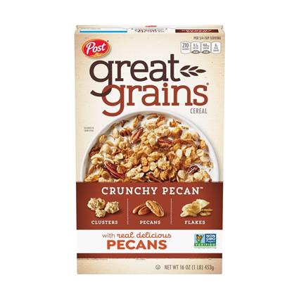 Post Great Grains Crunchy Pecan Ghee Cereal 453G Box